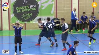 RESUM Lliga BSA​ Cadet Futsal 1A FC Santa Coloma​ A  Inter Escaldes​ A [upl. by Bonns]