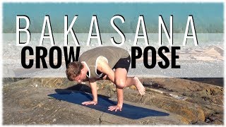 Learning to Balance on Your Hands with Crow Pose Bakasana [upl. by Ahsiemac62]