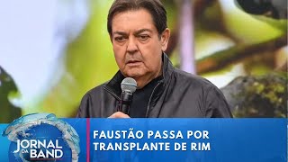 Hospital diz que novo transplante de Faustão não teve intercorrências  Jornal da Band [upl. by Essy]