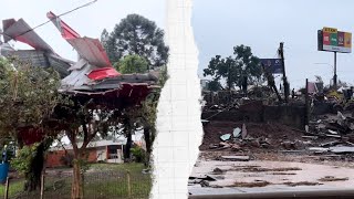 Lugar de maior destruição pelas enchentes em Lajeado no RS [upl. by Doy]