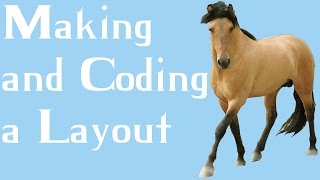 Howrse Layouts From making to coding [upl. by Nauqat]