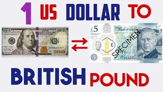 Rate British Pound to Us Dollar [upl. by Irdua]