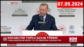 Gölcük Devlet Hastanesi Teleferik TOKİ Konutları ile Diğer Projelerin Açılış Töreni 7 Eylül 2024 [upl. by Englebert265]