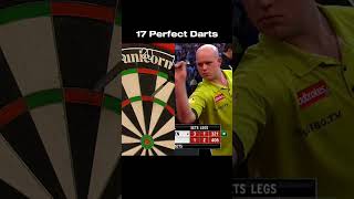 17 Perfect Darts from Michael van Gerwen darts 9darter mvg [upl. by Pimbley]