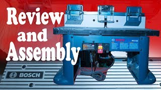 Bosch RA1181 Router Table  Review and Assembly [upl. by Antonin]