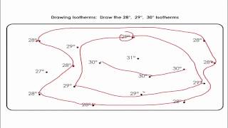 Earth Science  Drawing Isolines [upl. by Vorfeld965]