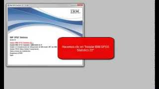 Instalación IBM SPSS Statistics 22 [upl. by Matrona186]