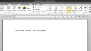 Escribe texto en vertical con Microsoft Word [upl. by Aneetak887]