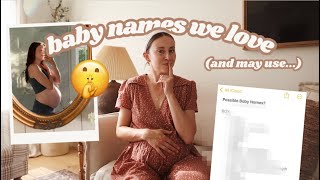 sharing the names on our BABY LIST 🙈  Old Fashioned Unique Baby Names We Love amp May Use [upl. by Nyrmac661]