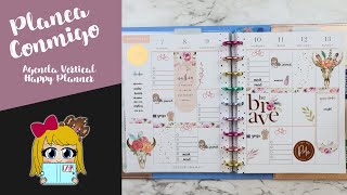 Planea Conmigo Agenda Vertical  Happy Planner [upl. by Heimer135]