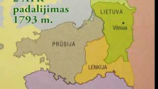 Lietuvos sienos 10092009  LDK žemėlapiai History and borders of Lithuania [upl. by Ardnasela]