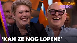 Vrouw in het publiek vertelt dat René ooit iets met haar moeder heeft gehad Kan ze nog lopen [upl. by Orbadiah]