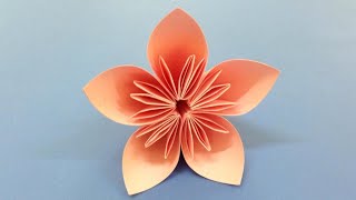 How to make a Kusudama Paper Flower  Easy origami Kusudama for beginners making  DIYPaper Crafts [upl. by Eimmak143]