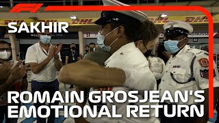 Romain Grosjean Meets The People Who Helped Save His Life  2020 Sakhir Grand Prix [upl. by Madelyn]