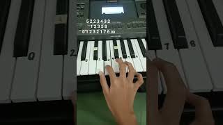 Giorno Theme  Jojo piano tutorial easy [upl. by Akeenahs124]