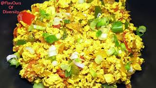 Tofu Scrambled Recipe  Tofu Bhurji  Vegan Recipe  Healthy Recipe  Weight loss RecipeVegan eggs [upl. by Alleynad259]