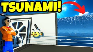 Surviving a MASSIVE TSUNAMI in a NEW Vault Bunker in Stormworks Multiplayer [upl. by Adnawaj386]