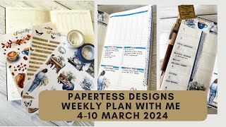 Paper Tess Designs PWM  410 March 2024  functional Planning [upl. by Odidnac]