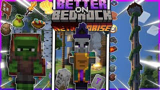 👉 EL MEJOR MODPACK para MINECRAFT BEDROCK 12050 🤩⭐  BETTER ON BEDROCK [upl. by Kalbli]