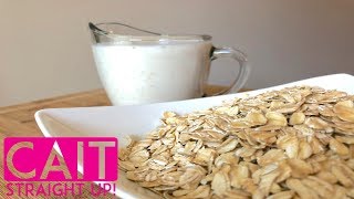 How To Make Oat Milk  Oat Milk Recipe  Cait Straight Up [upl. by Learrsi201]