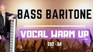 Bass Baritone Vocal Warm Up  8 Singing Exercises for Guys [upl. by Alaikim]