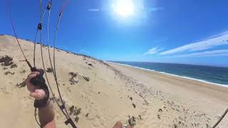 Flow mullet parakite beach soaring Portugal 🇵🇹 [upl. by Baptlsta119]