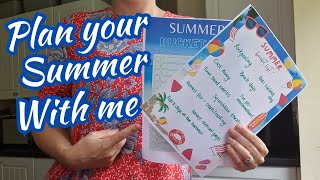 Plan Summer Fun With Me  Summer Bucket List planning frugalsummer [upl. by Yessac68]