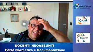 DOCENTI NEOASSUNTI  PARTE NORMATIVA E DOCUMENTAZIONE [upl. by Anchie]