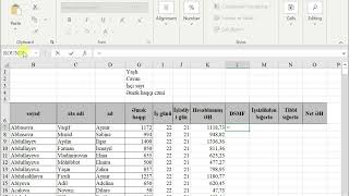 Excel Əmək haqqı cədvəlinin qurulması və hesablanması [upl. by Khanna44]