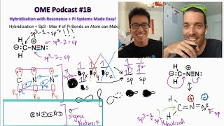 Tricky Diazomethane Hybridization amp Resonance Made Easy  OME Pod Ep 1B Organic Chemistry [upl. by Enid]