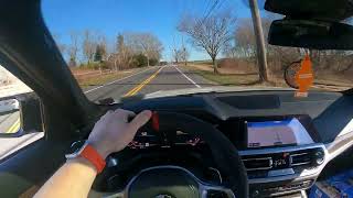 2020 BMW m340i POV Drive on backroads [upl. by Eulaliah]