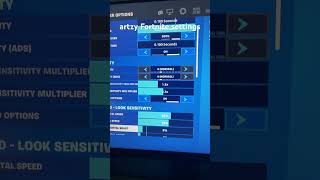 Artzy Fortnite settings ￼ [upl. by Rebak347]