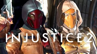 Injustice 2  Red Hood vs Darkseid  All Intro Dialogue Super Moves And Clash Quotes [upl. by Nomde]