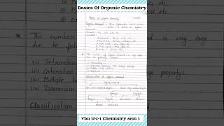 Basics of organic chemistry  Bsc 1st year irc chemistry MN 1A vbu chemistry trending shorts [upl. by Lady]