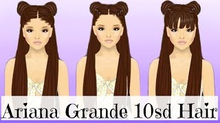 Stardoll Ariana Grande 10 stardollars hair design tutorial cheap and easy [upl. by Pathe]