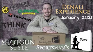 Sportsmans Box  DENALI  SHOTGUN Style  January 2021  Reveal AND Review [upl. by Benedetto]