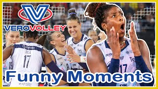 Myriam Sylla Funny Point Milano VS Conegliano  Funniest Volleyball Moments [upl. by Imuyam]