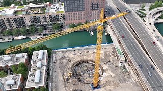 400 N Lake Shore Drive Construction Site  Old Chicago Spire Site [upl. by Terrena]