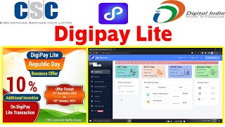 CSC DigiPay Lite Web Login Registration and Download [upl. by Notsur]