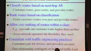 Stable Internet Routing Without Global Coordination [upl. by Neirod]