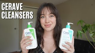 CeraVe Foaming vs Hydrating Facial Cleanser [upl. by Nimoynib]