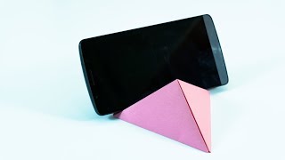 Soporte para Celular de Papel  Origami Phone Stand [upl. by Ettenwahs]