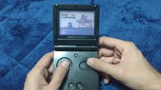 Gameplay Retro Gameboy Advance SP Pokémon Emerald Versión [upl. by Amliw865]