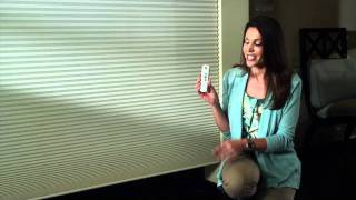 Somfy Adjusting Motorized Cellular Shades [upl. by Ellenuahs538]