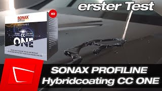 Sonax PROFILINE CC One Hybridcoating im TEST  Anwendung Tipps Farbauffrischung Abperlverhalten [upl. by Ravens]