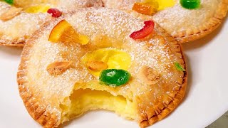 ¡NO HAGAS MASA¡ EL POSTRE PASTELERO MÁS RICO Y FÁCIL EN 5 MINUTOS ✅️ ROSCÓNES de REYES MINI simples [upl. by Job926]