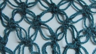 How to Crochet Solomons Knot aka Lovers Knot Stitch Pattern [upl. by Evelc]