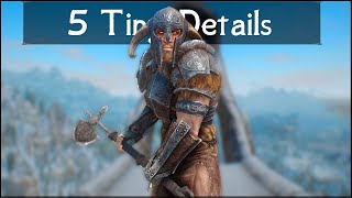 Skyrim  ✨5✨ Tiny Details You STILL HAVE Missed Skyrim Anniversary Edition [upl. by Gottlieb359]