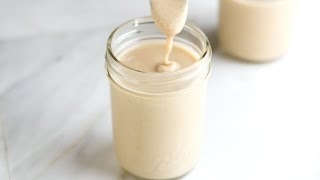 Easy Homemade Tahini Recipe  How to Make Tahini [upl. by Ahsilat]