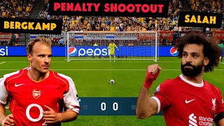 Bergkamp vs Salah Penalty Shootout eFootball Gameplay [upl. by Anigroeg]